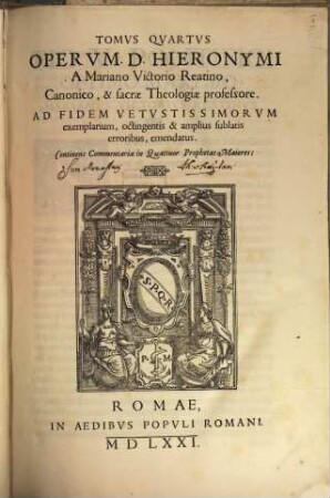 Opera omnia, Tom. 4 (1571)