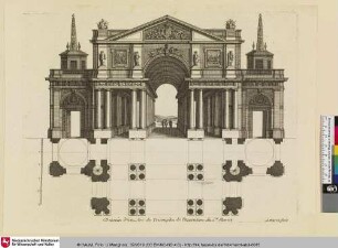 Dessein d'un Arc de Triomphe de l'Invention du Sr. Marot