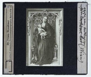 Weyden, Maria mit Kind (Wien KHM 951) : Linker Flügel eines Diptychons
