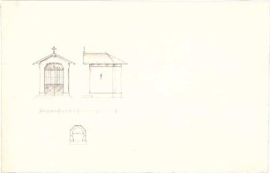 Speeth, Ferdinand; Haindorf; Feldkapelle - Grundriss, Ansichten