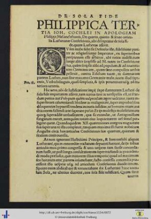 Philippica III.
