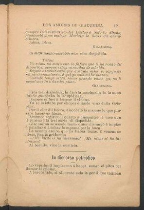 In discorso petriótico