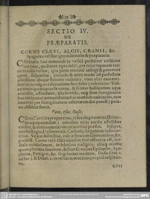 Sectio IV. De Praeparatis