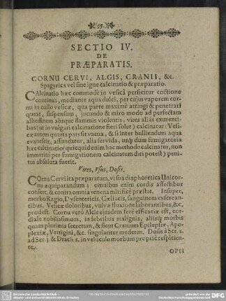 Sectio IV. De Praeparatis