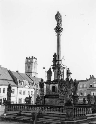 Pestsäule auf dem Markt
