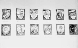 Offenburg: Wappen im Landratsamt, Reihe