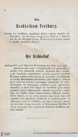 Das Erzbistum Freiburg