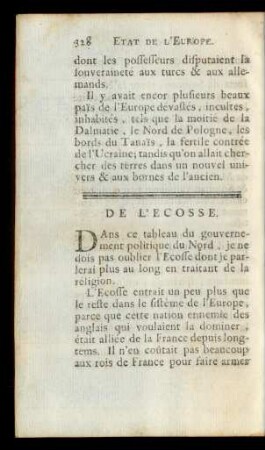 De L'Ecosse.