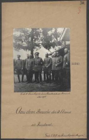 S.K.H. Prinz Leopold beim Kavalleriekorps Frommel