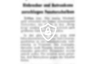 Einbrecher und Betrunkene zerschlugen Fensterscheiben