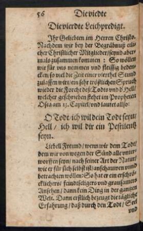 Die vierdte Leichpredigt.
