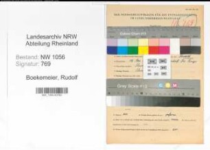 Entnazifizierung Rudolf Boekemeier , geb. 15.05.1902 (Lehrer)