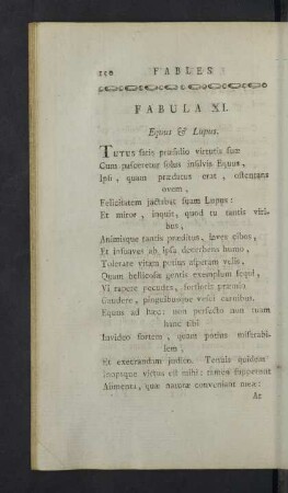 Fabula XI. - XX.