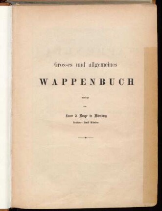 Bd. 5, Abth. 8: Fünfzehnhundertachtundzwanzig bürgerliche Wappen