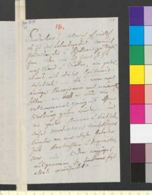 Brief von Kalb, Charlotte Sophie Juliane von an Goethe, Johann Wolfgang von