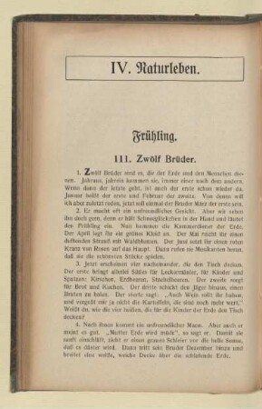 IV. Naturleben