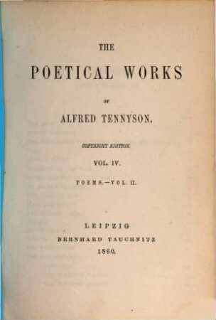 The poetical works of Alfred Tennyson, 4,4,2
