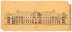 Lehrerseminar, Wunstorf: 1. Vorentwurf: Aufriss