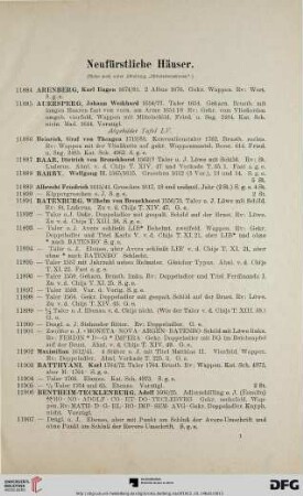Neufürstliche Häuser (Nr. 11884-12669)