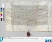 Abt Georg von St. Aegydien zu Nürnberg vidimiert die "Richtung" zwischen Markgraf Albrecht von Brandenburg, Konrad von Heideck und der Stadt Nürnberg vom 27. April 1453. - Siegler: der Aussteller.