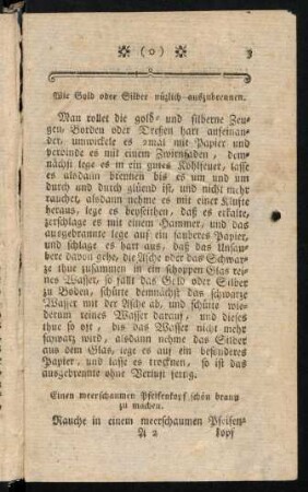 3-16, Wie Gold oder Silber nützlich auszubrennen...