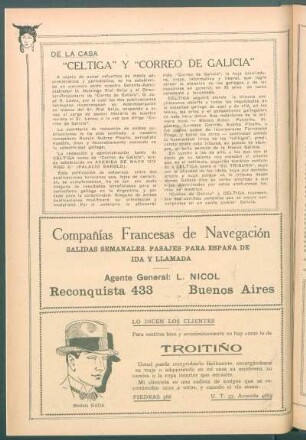 De la casa : "Céltiga" y "Correo de Galicia"