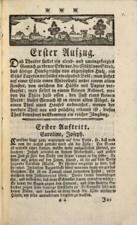 Der Nothleidende : Ein Schauspiel von vier Aufzügen in ungebundener Rede, aus dem Französischen in das Deutsche übersetzet