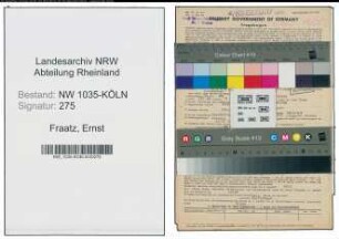 Entnazifizierung Ernst Fraatz , geb. 18.04.1886 (Werkmeister)