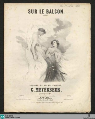 Sue le balcon : mélodie