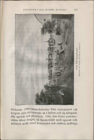 Utsikt från Kungsholmen. Akvarell af Johan Fredrik Martin.