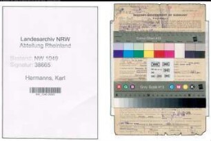 Entnazifizierung Karl Hermanns , geb. 18.04.1890 (Gastwirt)