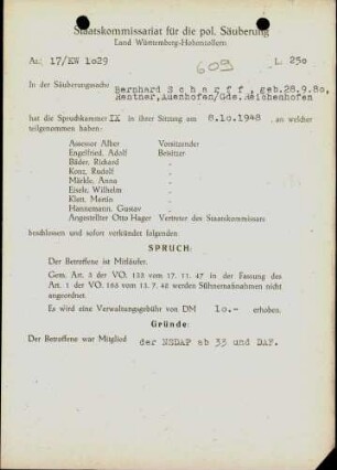 Scharff, Bernhard