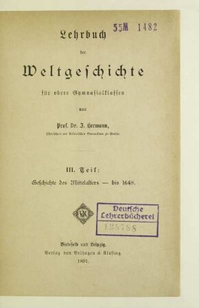 Teil 3: Geschichte des Mittelalters - bis 1648