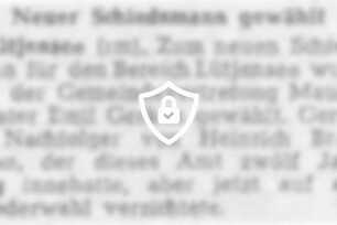Neuer Schiedsmann gewählt