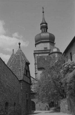 Würzburg: Turm der Festung, vom Wehrgang aus