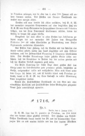 1716. Nr. 1-44