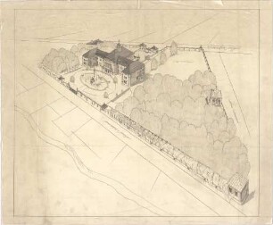 Heilmann & Littmann; München - Bogenhausen, Montgelas-Str.; Schloss für Herrn Prof. Fleischer - Perspektive
