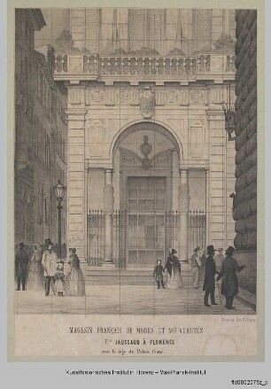Ansicht der Loggia des Palazzo Corsi in Florenz