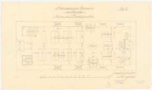 Uckermärkisches Museum, Prenzlau Umbau der Heilig-Geist-Kirche: Grundriss Nr. 3, Skizze zur Plandisposition 1:50 (Variante)