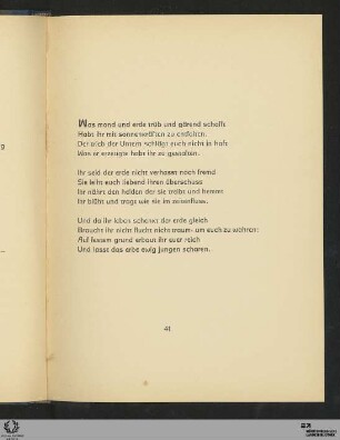 Was mond und erde ...