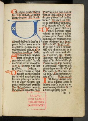 3: Proprium de tempore. Pars aestivalis - Proprium de sanctis. Pars aestivalis