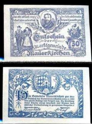 Mauerkirchen, Oberösterreich 30 Heller