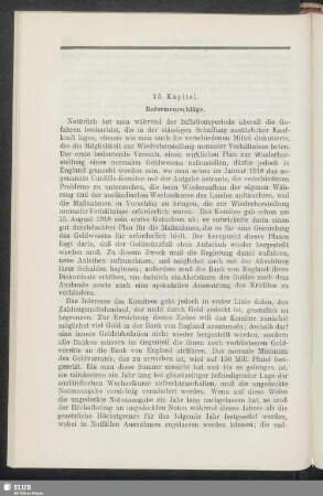 15. Kapitel. Reformvorschläge