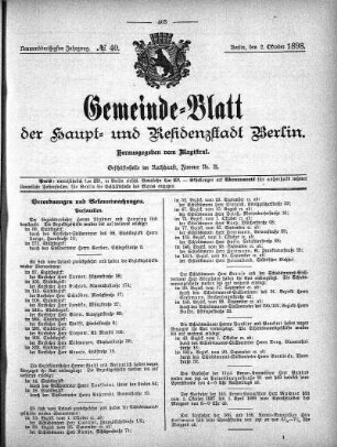 1898,40: No. 40, 2. Oktober 1898