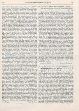 230-231 [Rezension] Girgensohn, Karl, Der Schriftbeweis in der evangelischen Dogmatik einst und jetzt