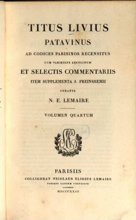 Titus Livius Patavinus, Vol. 4 : Liber 21 - 24