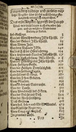 Das erste Register begreifft die Haupt- Titul.