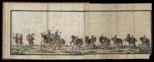 [Abb. 34v 35r] Jason und Perseus, vier Lakaien, sechs Amazonen