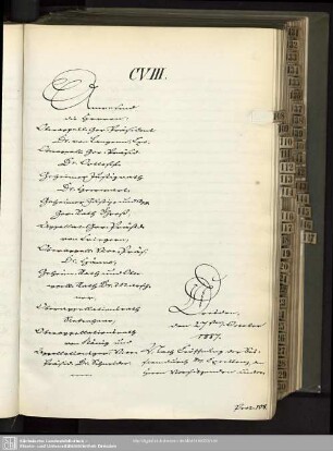 CVIII., 27. October 1857