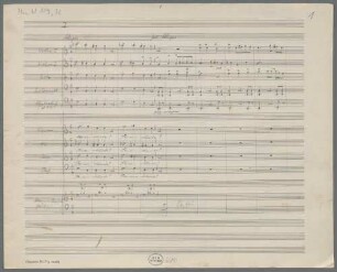 An die Natur, Excerpts, S, Coro, orch, pf, op.9,1, LüdD p - BSB Mus.N. 119,32 : [without title]